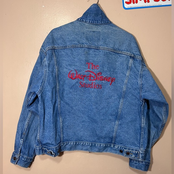 90s Vintage Walt Disney Studios Promotional Jean Jacket 101 Dalmatians Size XL - Picture 8 of 16